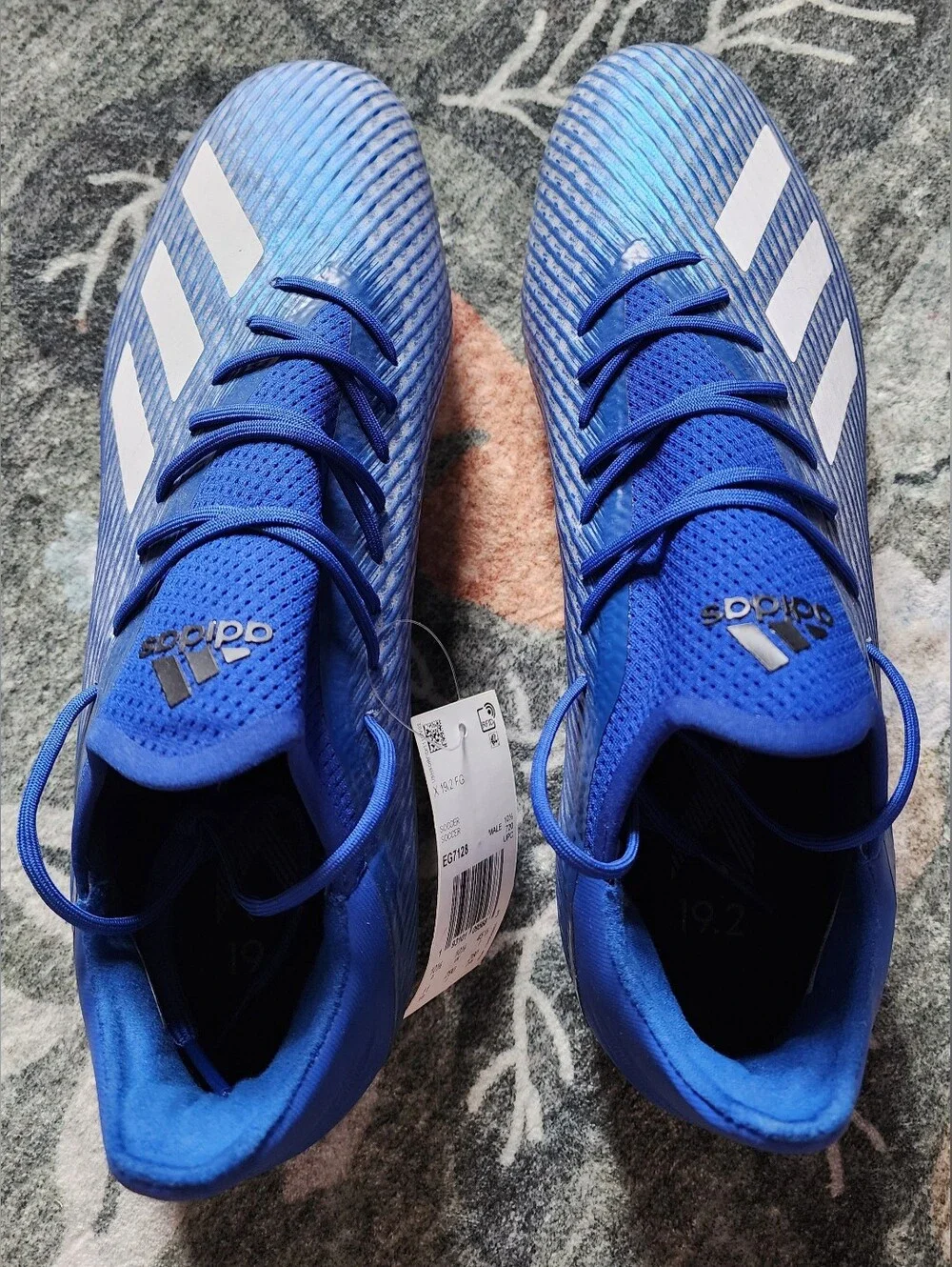 Mens ADIDAS X19.2 FG Blue Soccer Cleats